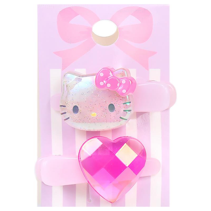 楽天市場】ハローキティ ミニヘアクリップ 2個セット 女の子 女子