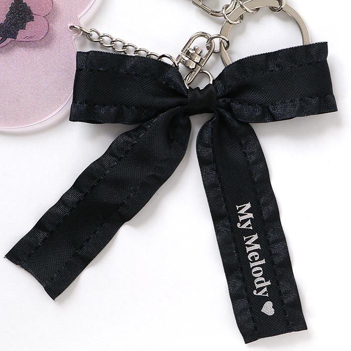 楽天市場】マイメロディ バッグチャーム 秘密のメロクロ キーリング