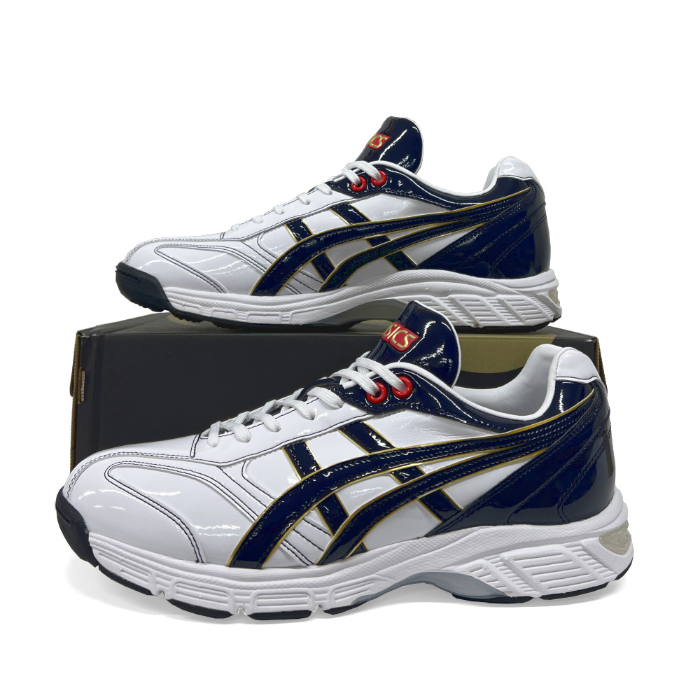 楽天市場】【サイズ交換送料無料】ホワイト×ネイビー アシックス 野球