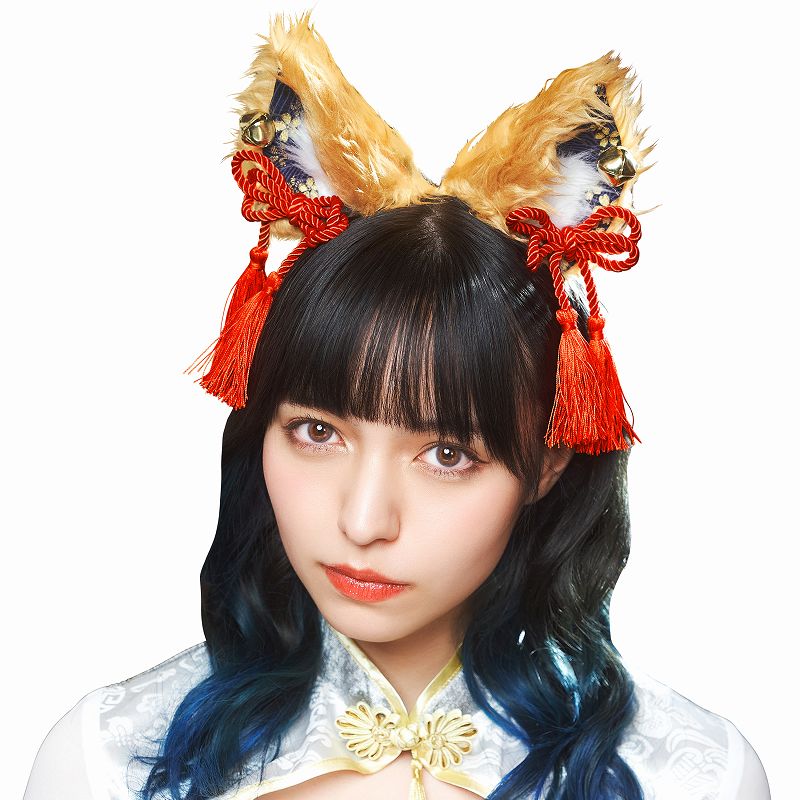 楽天市場】【1点までメール便も可能】和柄カチューシャ 茶狐 [きつね耳