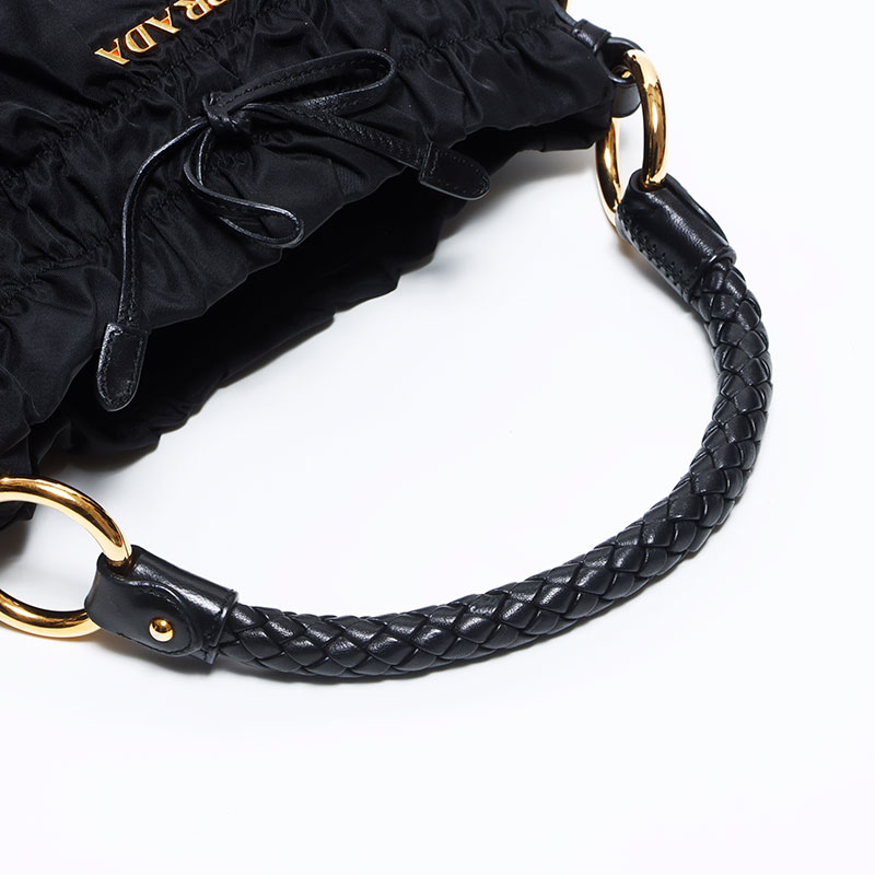 楽天市場】プラダ PRADA ロゴ ナイロン ショルダーバッグ ブラック