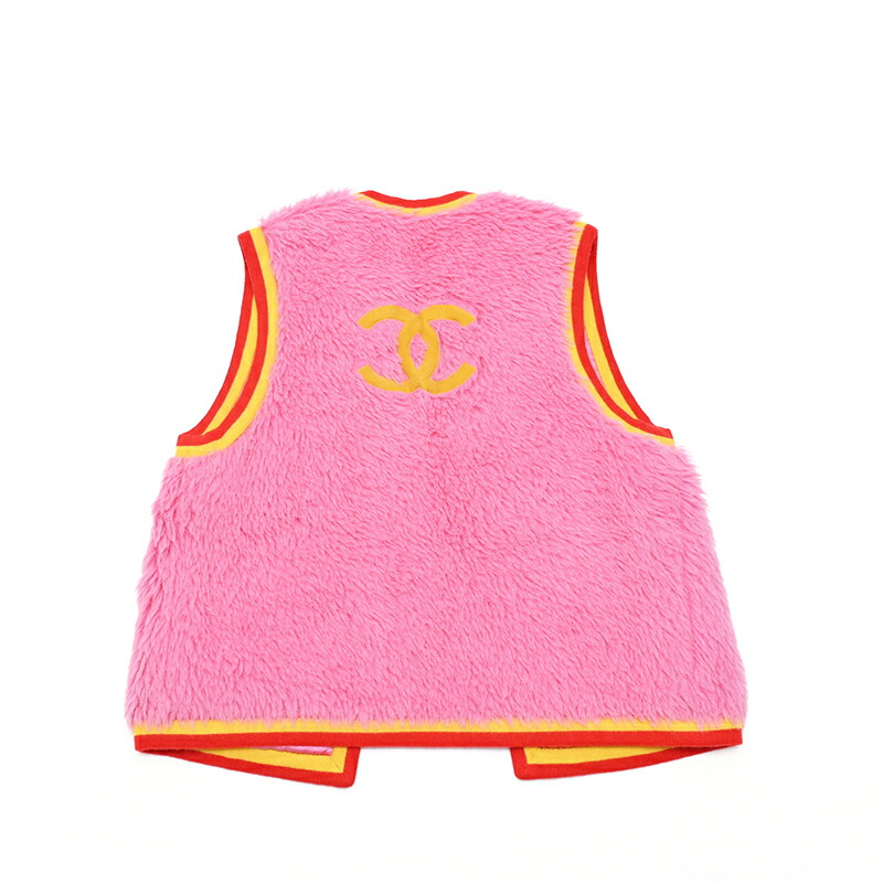 楽天市場】極美品 シャネル CHANEL ココマーク ファー ベスト ピンク