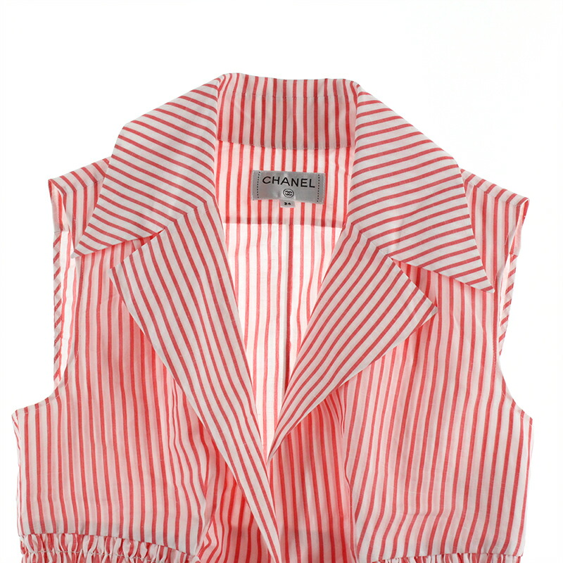 楽天市場】極美品 シャネル CHANEL ココボタン ストライプ