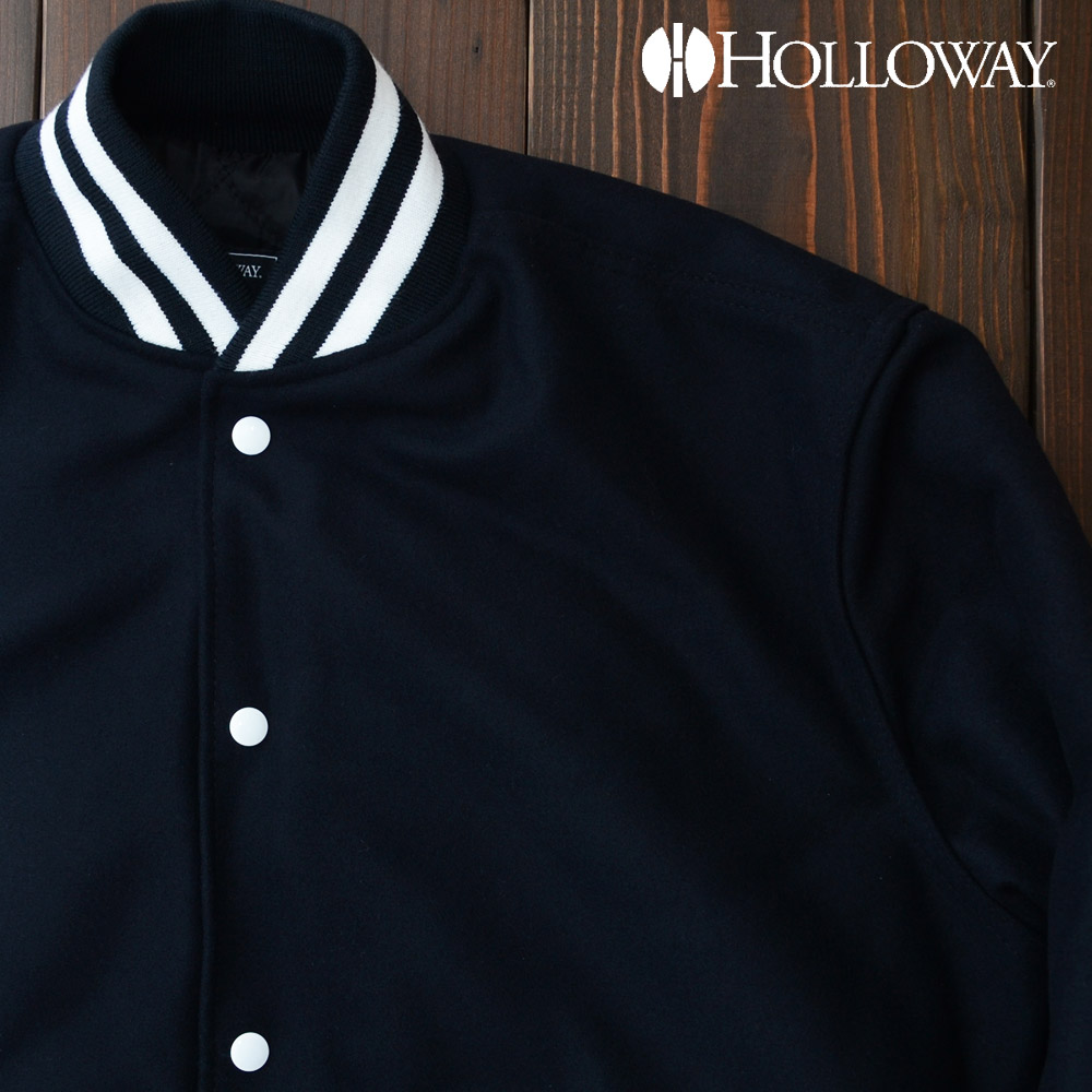 楽天市場】HOLLOWAY ウール メルトン スタジャン ［LETTERMAN