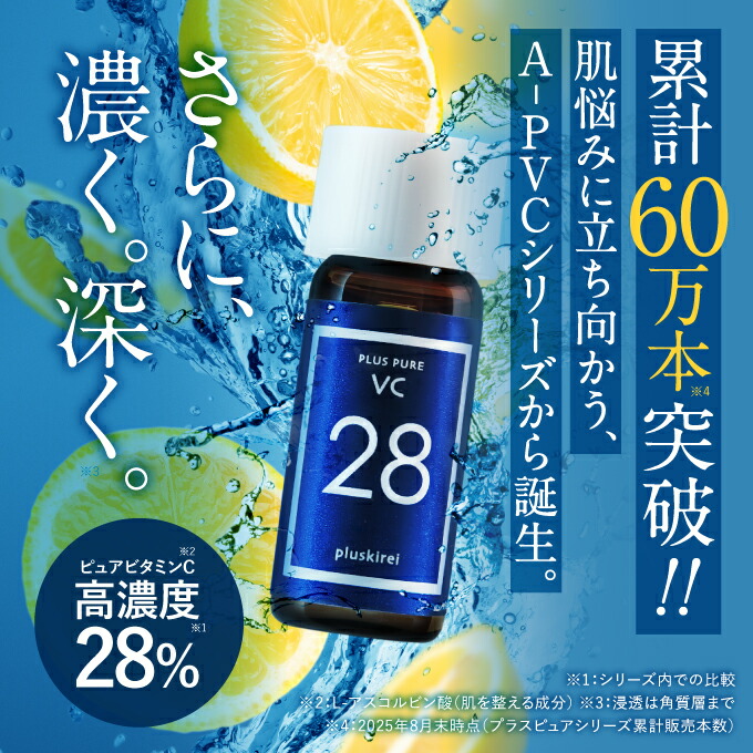 楽天市場】ピュア ビタミンC 28％以上高配合 美容液 プラスピュアVC28