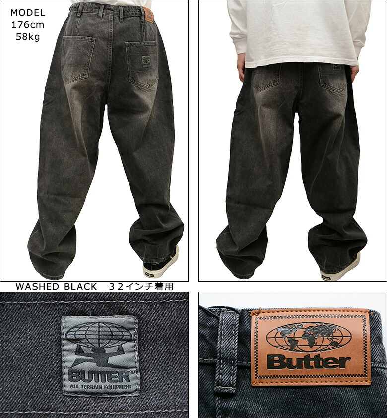 楽天市場】バターグッズ パンツ BUTTER GOODS WIDE CUT DENIM JEANS