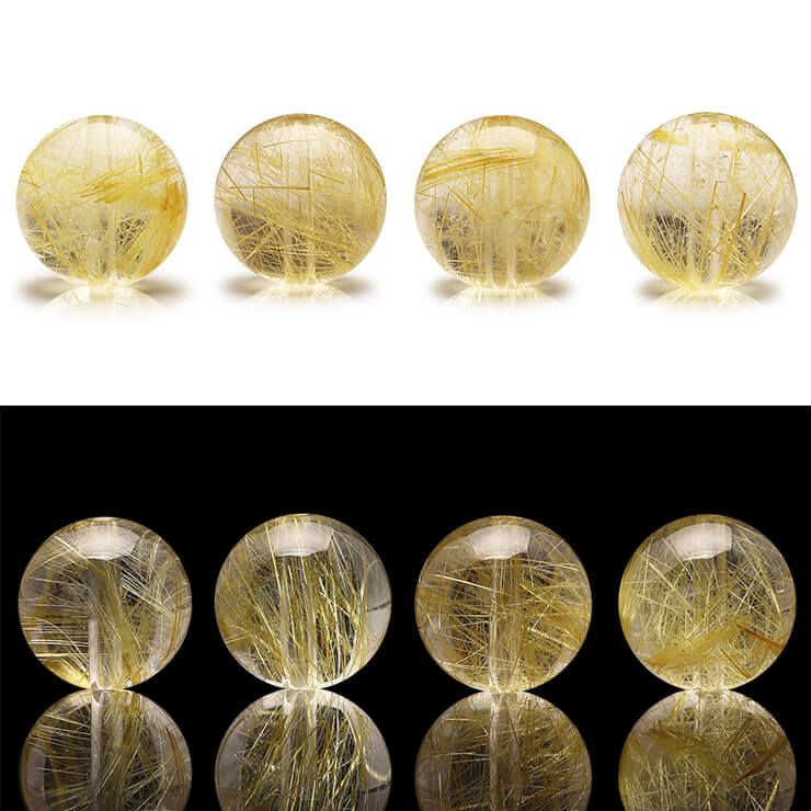 楽天市場】【1粒売り ビーズ】ゴールドルチルクォーツ SAランク 10mm