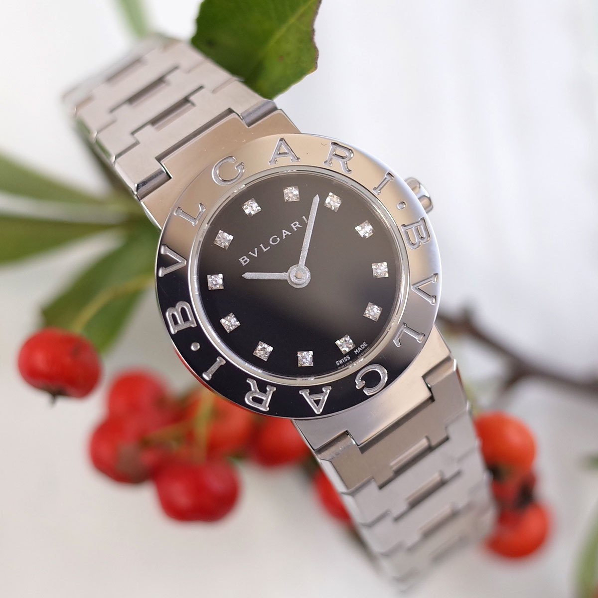 楽天市場】BVRGALI ブルガリブルガリ BB23SS ブラック ダイヤ