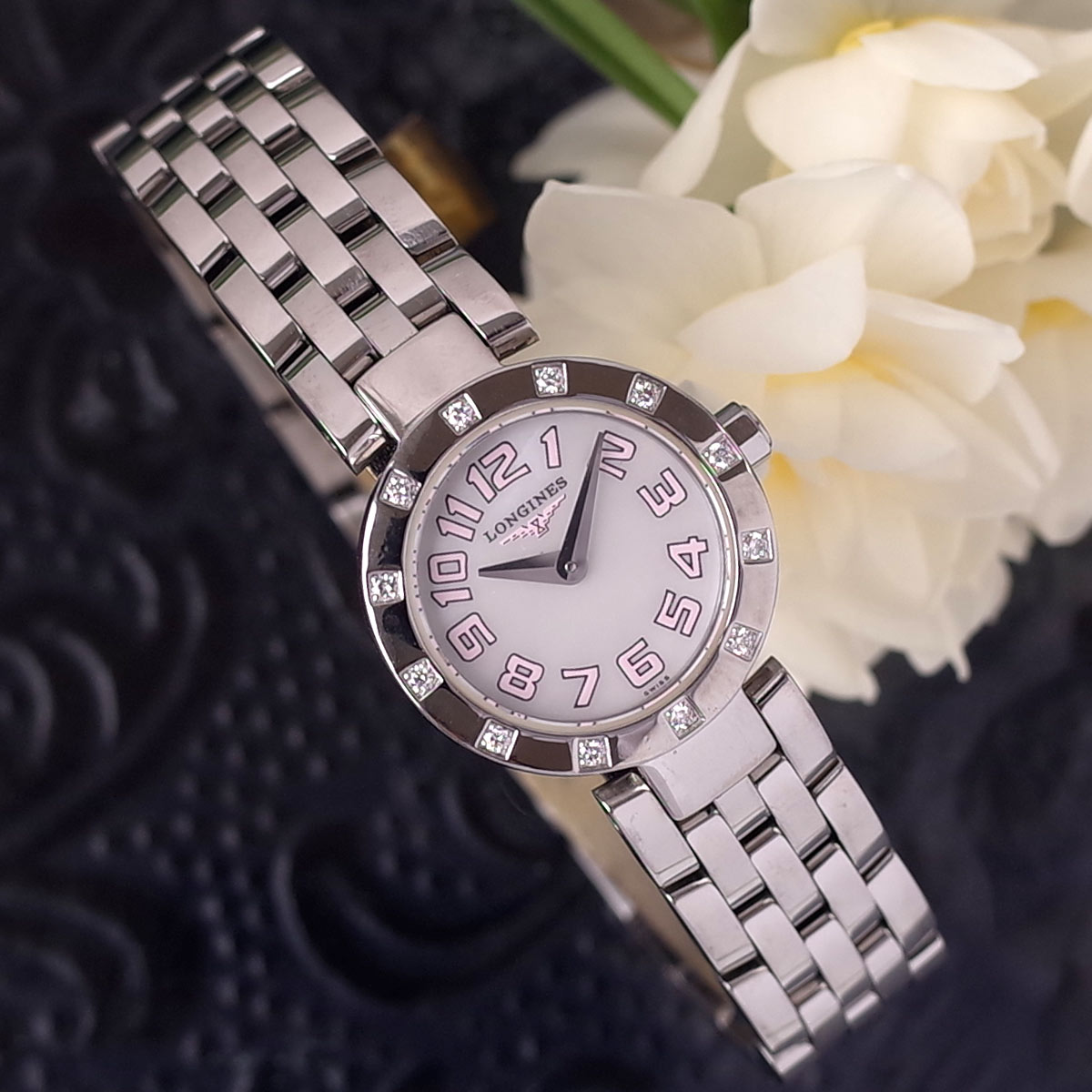 楽天市場】ロンジン ドルチェヴィータ ブルーシェル ダイヤ