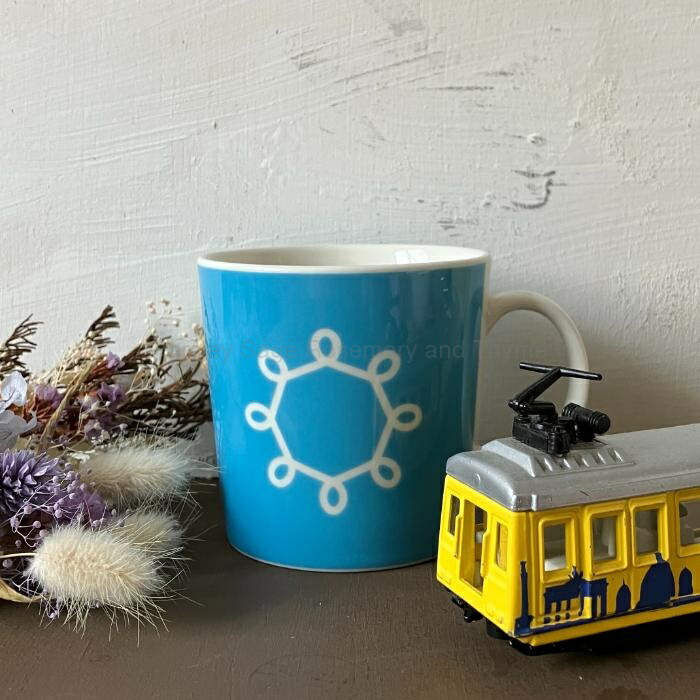 楽天市場】【USED】ARABIA 企業マグ HSL マグカップ ブルー アラビア