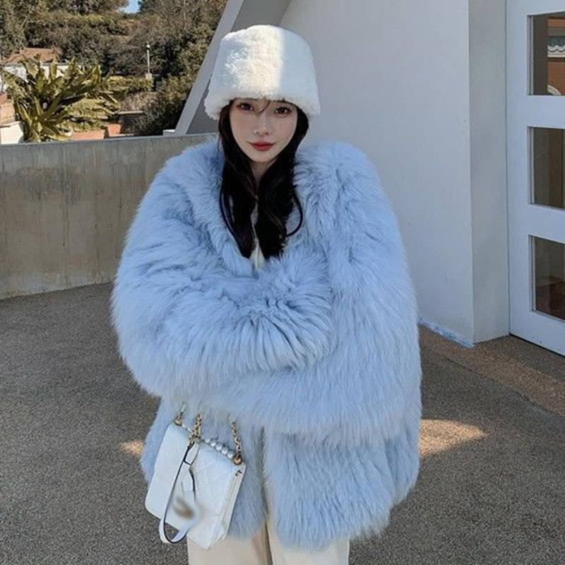 楽天市場】フェイクファーコート 7カラー フード 毛皮コート ファー