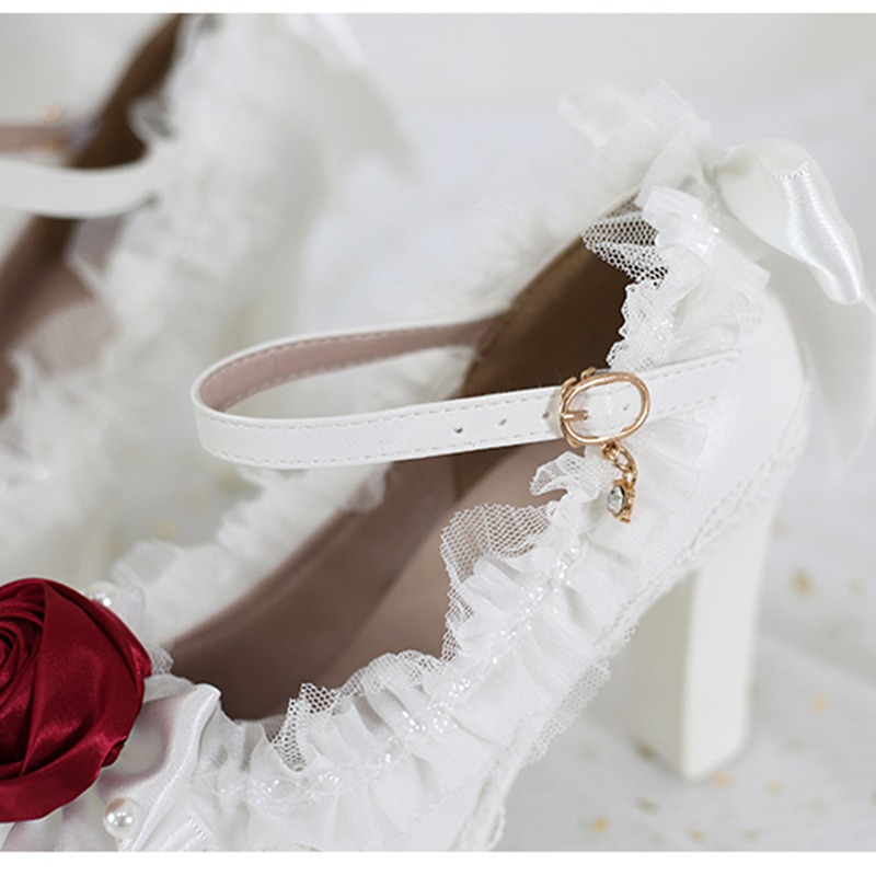 楽天市場】ロリータパンプス ハイヒール レディース 花嫁 ドレス