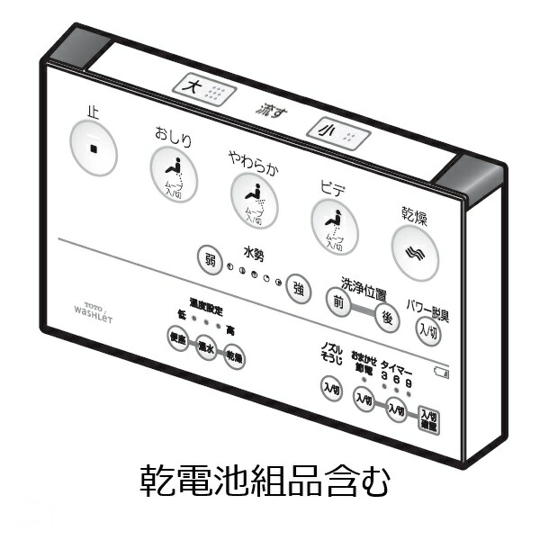 楽天市場】TOTO ウォシュレット トイレ リモコン組品 TCM892-1