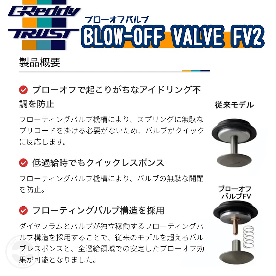 楽天市場】TRUST GReddy トラスト グレッディ BLOW-OFF VALVE FV2