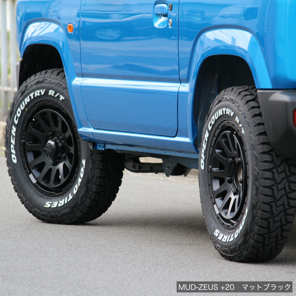 楽天市場】ジムニー ホイール 4本セット MUD-ZEUS 16インチ 5.5J +20