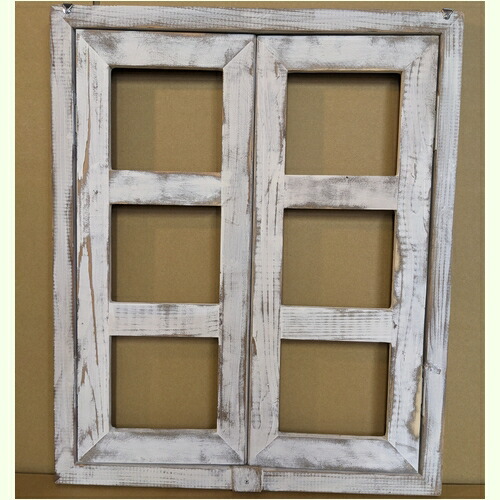 楽天市場】フェイク窓 なんちゃって窓 エイジング調アンティークウッド