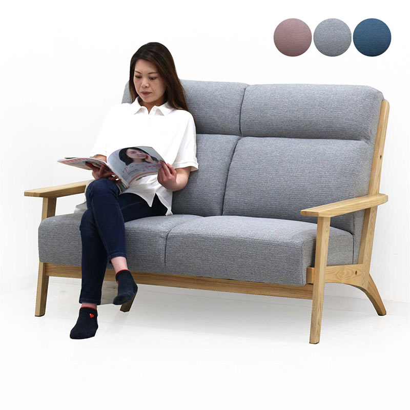 楽天市場】北欧 ハイバック ソファー 2人掛け 幅135cm ソファ 2人用