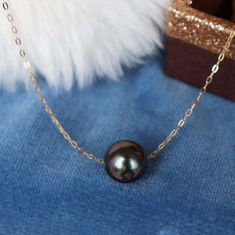 楽天市場】タヒチ黒蝶真珠【タヒチ真珠 9-10mm】【真珠 ネックレス