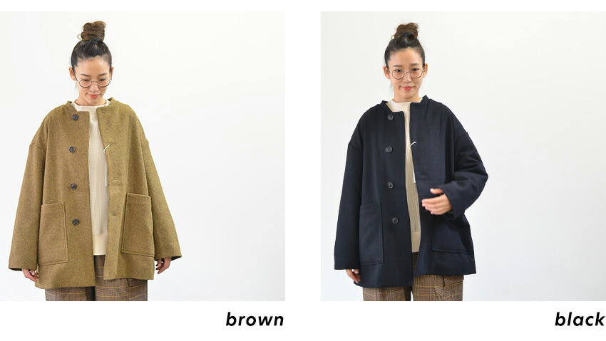 楽天市場】prit プリット 1/10ウールツイード ネルーカラーショート