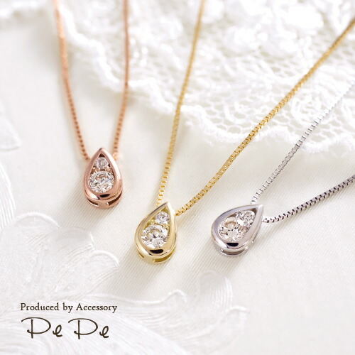 楽天市場】ネックレス K10ピンクゴールド・K10ホワイトゴールド