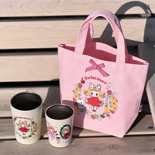 楽天市場】SWIMMER リボンミニトートバッグ PK スイマー ランチトート
