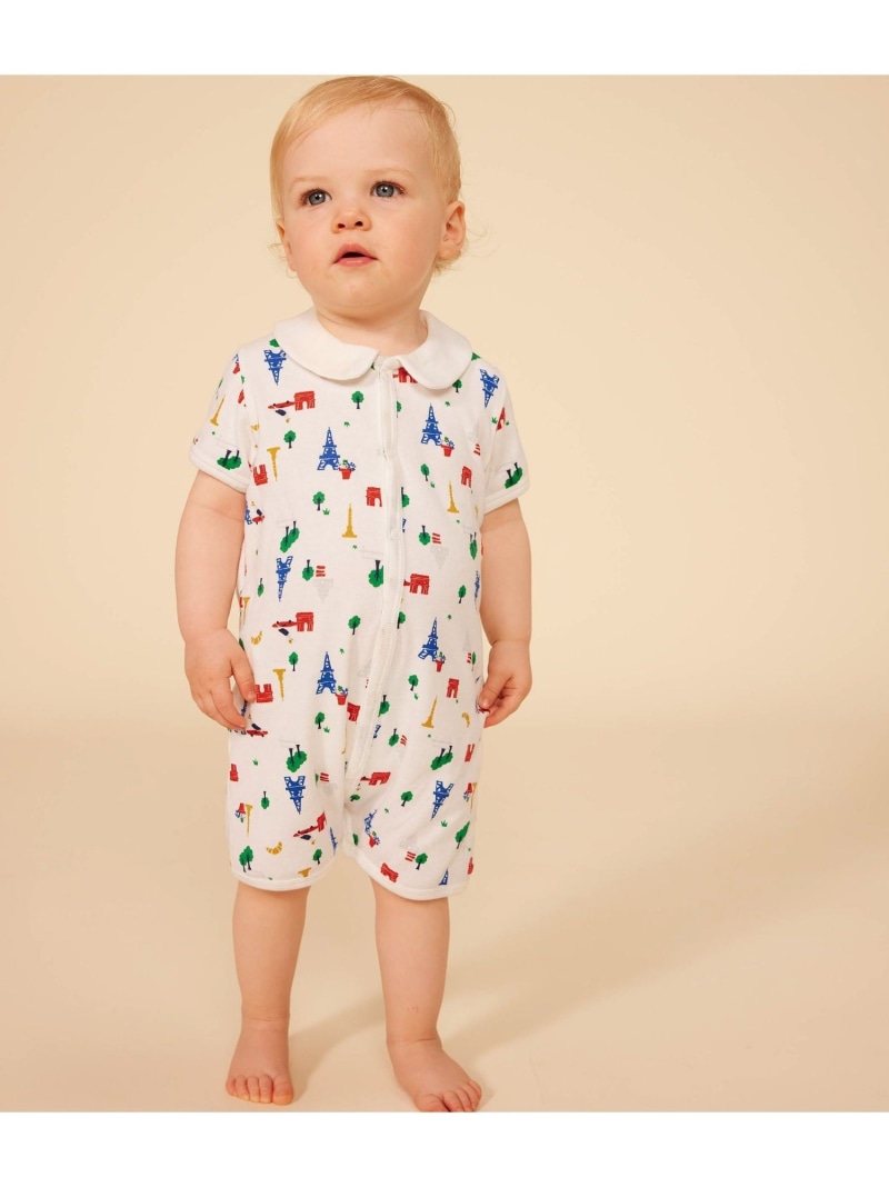 楽天市場】【SALE／10%OFF】プリントショートロンパース PETIT BATEAU