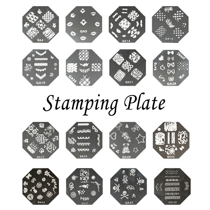 楽天市場】スタンピングプレート ネイル ジェルネイル ネイルアート