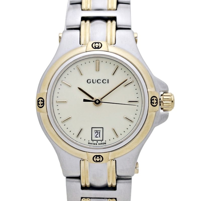 楽天市場】GUCCI グッチ 9045シリーズ 9040L【電池交換済】ステンレス