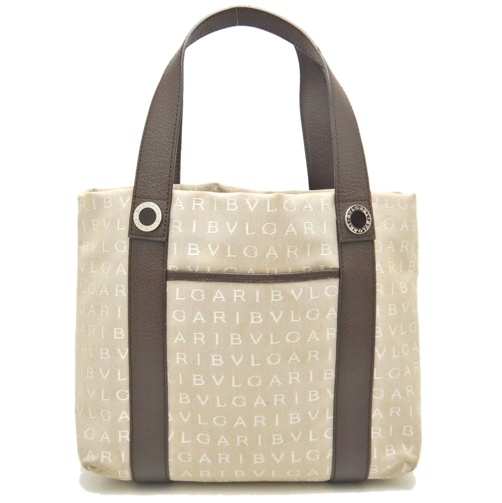 楽天市場】BVLGARI ブルガリ トートバッグ ロゴマニア キャンバス x