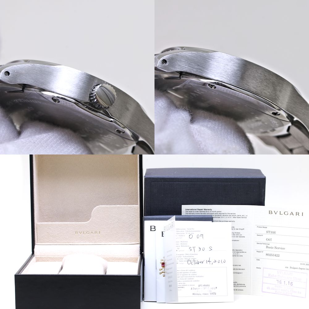 楽天市場】BVLGARI ブルガリ ソロテンポ ST30BSSD ST30S【磨き済/電池