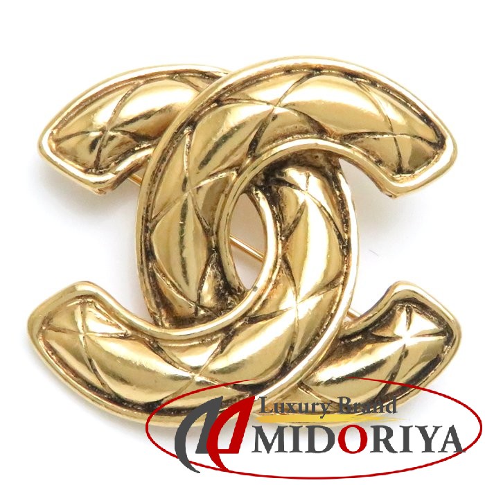 楽天市場】CHANEL シャネル ブローチ ココマーク ゴールドメッキ GP