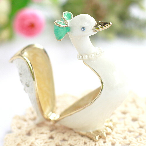 楽天市場】【正規品】 アヒル婦人 ジュエリーボックスアヒルを