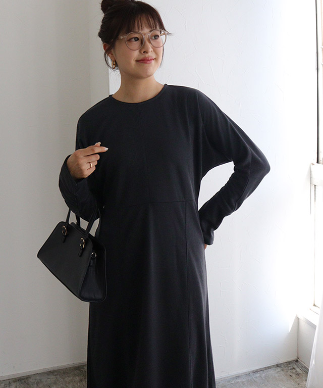 楽天市場】ドルマンスリーブフレアワンピース ☆ 【低身長サイズ有