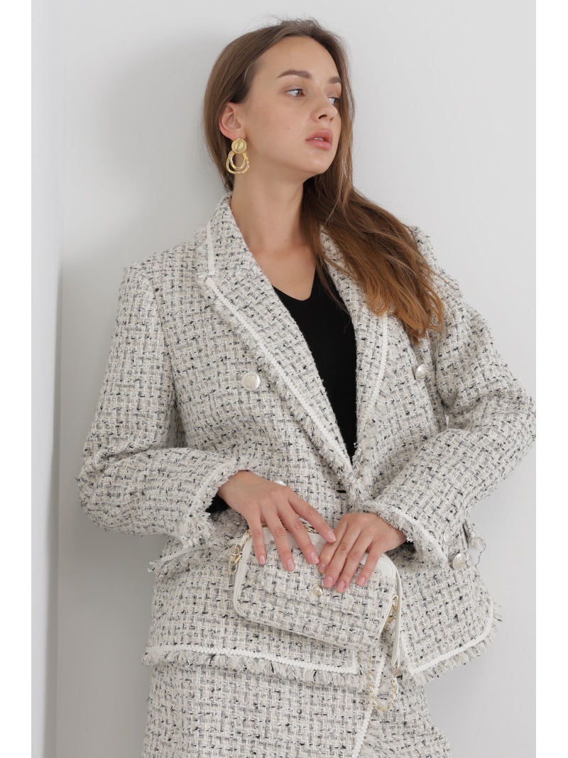 楽天市場】【SALE／50%OFF】ミックスツイードジャケット PINKY&DIANNE