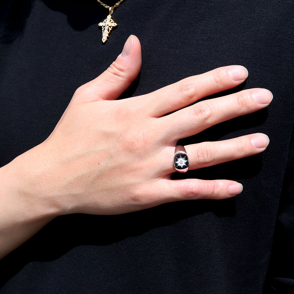 楽天市場】リング ブルームーンストーン シルバー 指輪 SV メンズ 6月