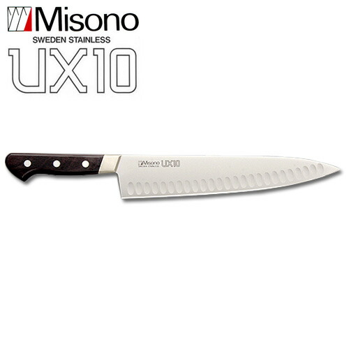 楽天市場】ミソノ UX10 No.764 牛刀 サーモン 270mm Misono 中金H