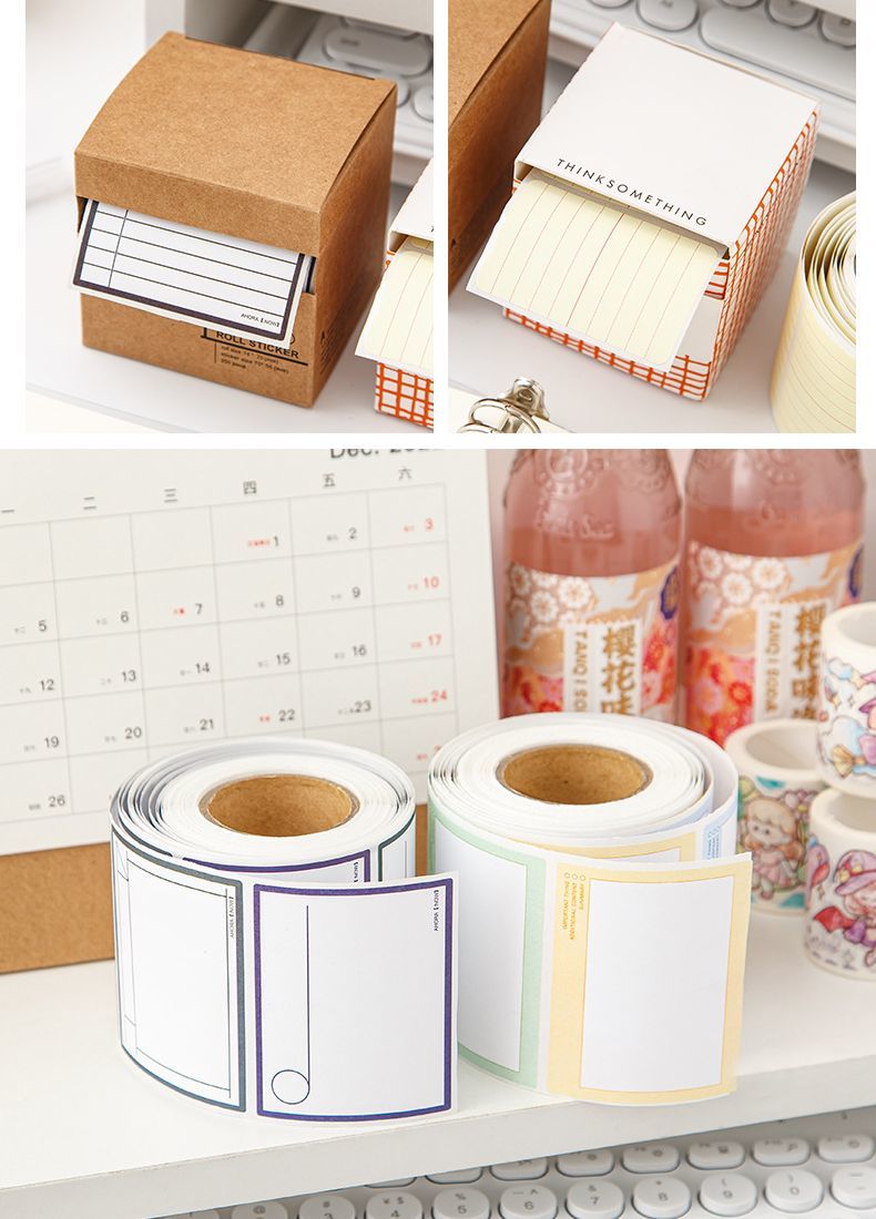 楽天市場】送料無料 付箋 ふせん 1ロール シール 文房具 メモ 100枚