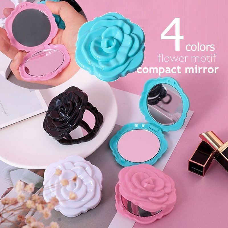 楽天市場】送料無料 コンパクトミラー 折りたたみ 手鏡 携帯用 化粧鏡