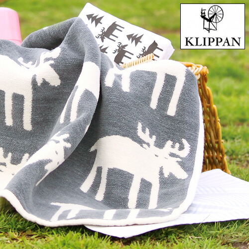 楽天市場】送料無料KLIPPAN コットン ミニブランケット [ ムース ]生活