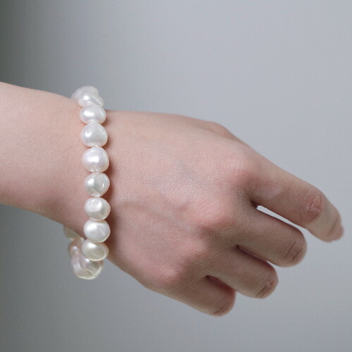 楽天市場】淡水真珠 バロック パール ブレスレット 真珠 マグネット