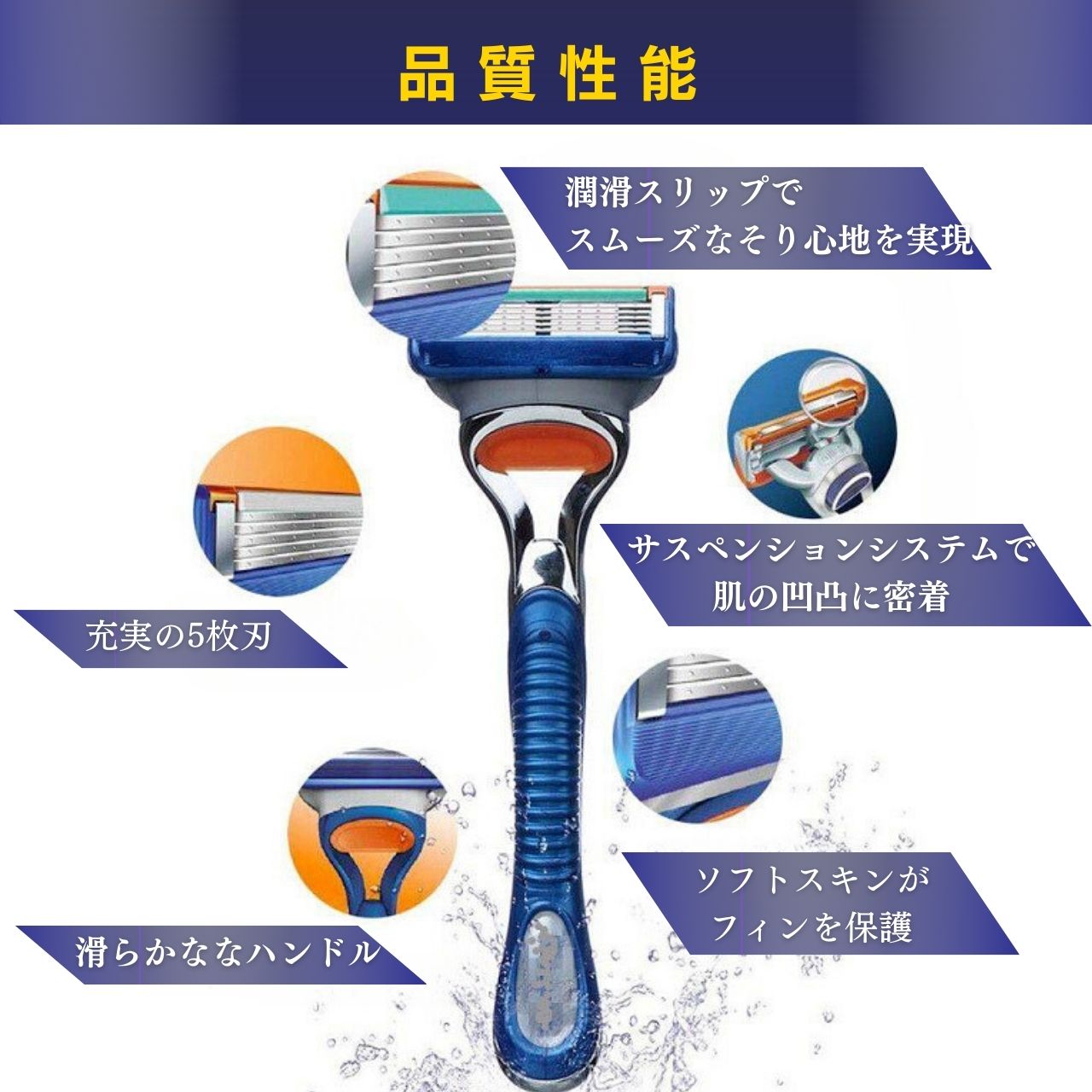 楽天市場】ジレット フュージョン Gillete Fusion 替え刃 互換性 互換