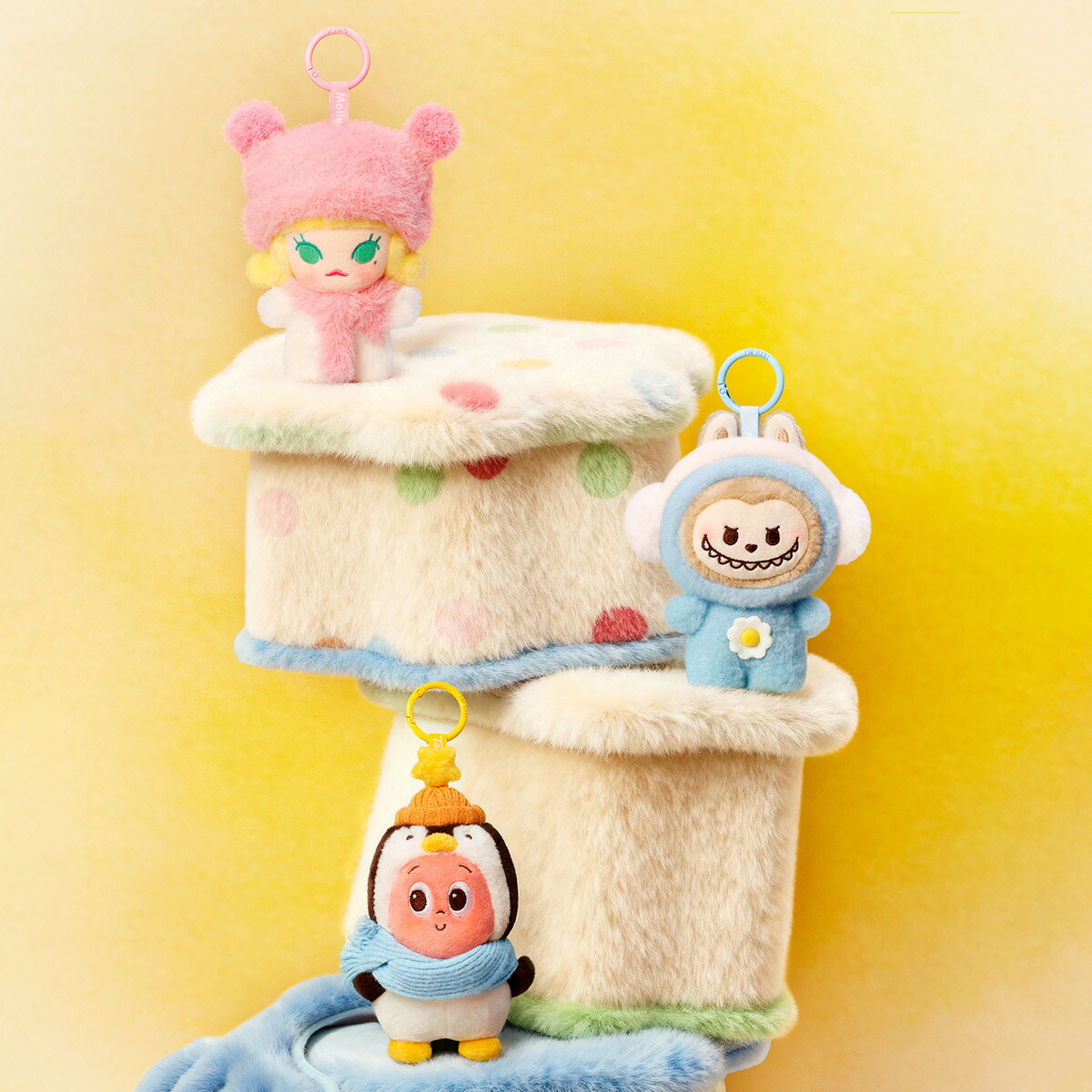 楽天市場】POP BEAN Fluffy & Cozy シリーズぬいぐるみペンダント