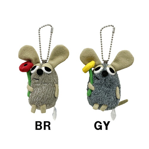 楽天市場】フレデリック ぬいぐるみ マスコット ボールチェーン BR GY