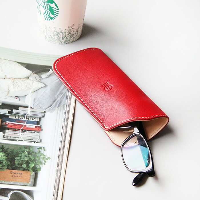 楽天市場】メガネケース 本革 名入れ ブランド ポルコロッソ 栃木