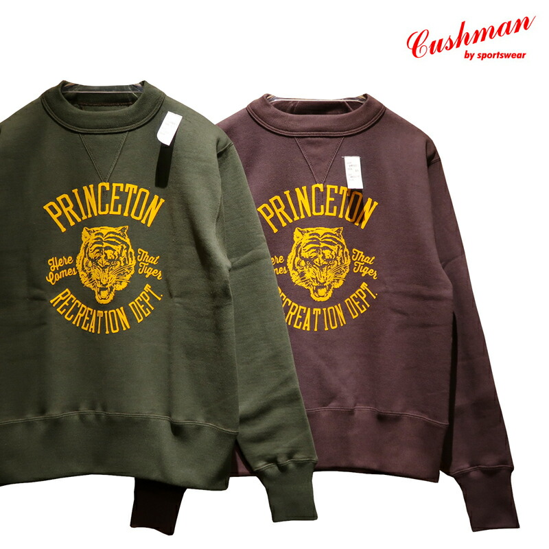 楽天市場】【送料無料】 CUSHMAN（クッシュマン） SET IN SLEEVE SWEAT