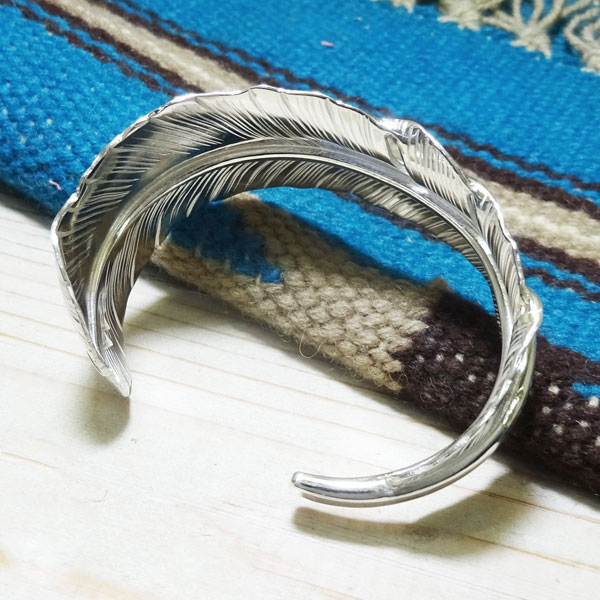 楽天市場】フェザー シルバーバングル【受注製作】女性 男性 イーグル