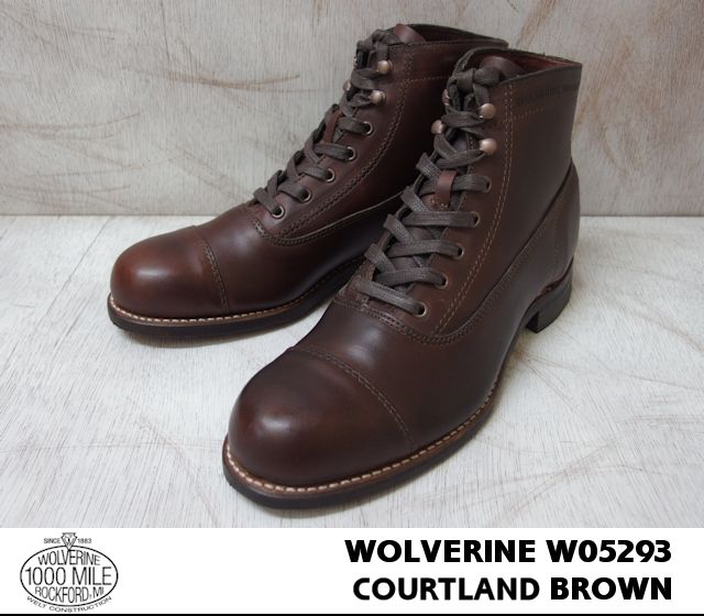 ウルヴァリン キャップトゥ 1000マイルブーツ W05293 [ブラウン