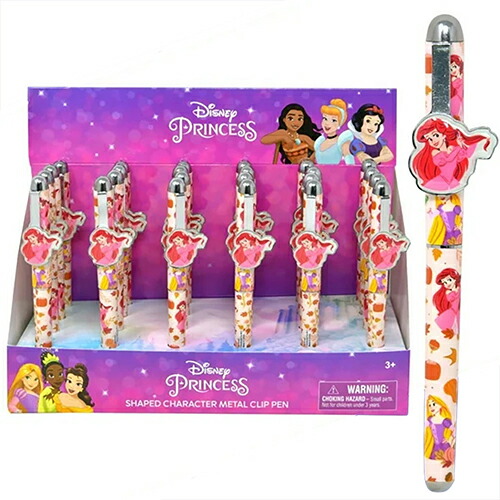 楽天市場】ディズニープリンセス メタルクリップペン ボールペン 18753