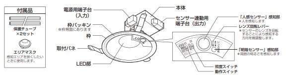 楽天市場】オーデリック 人感センサー付ダウンライト OD261964R 昼白色