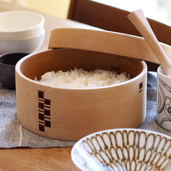 楽天市場】【25日限定クーポン対象】栗久 おひつ 3合 浅型 脚付き